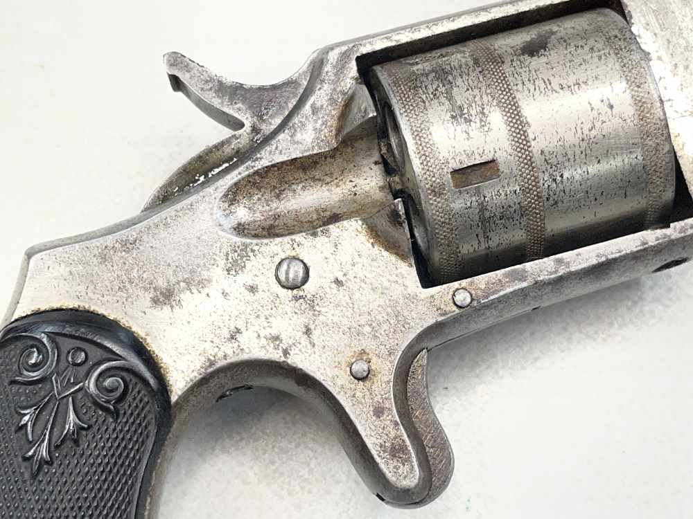 Antique Hopkins & Allen Dictator .32 RF revolver works No FFL rim fire-img-7