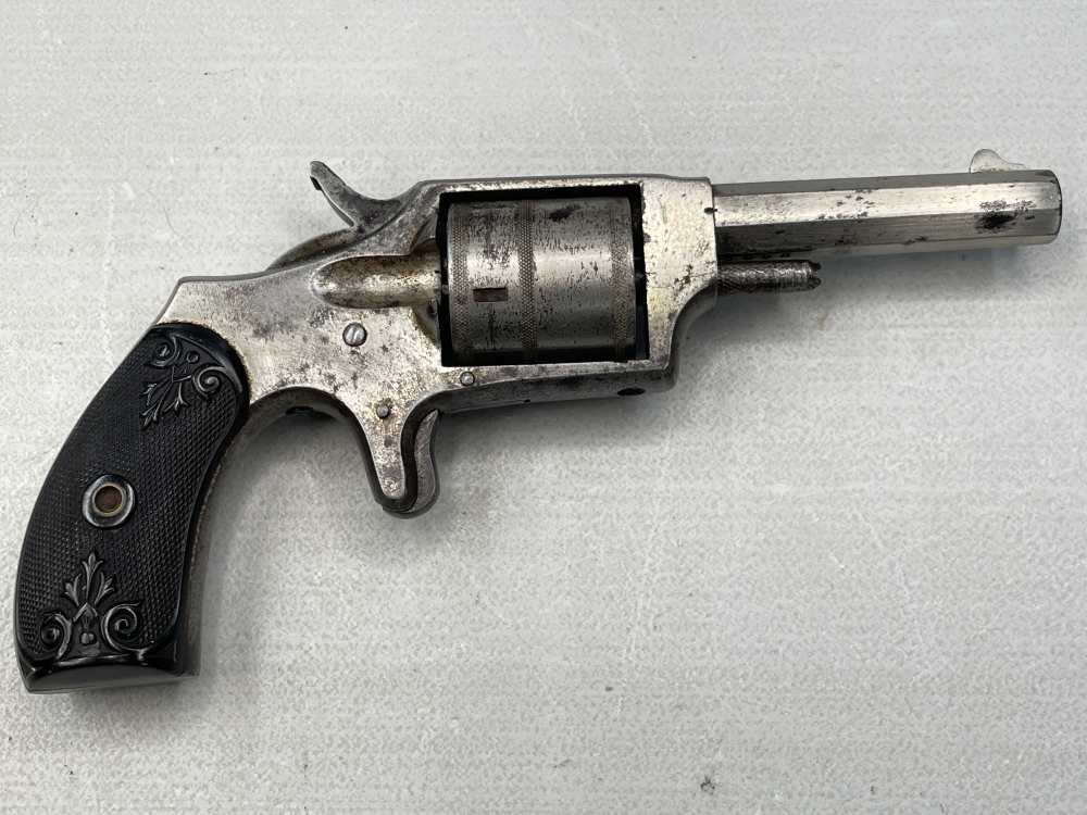 Antique Hopkins & Allen Dictator .32 RF revolver works No FFL rim fire-img-0