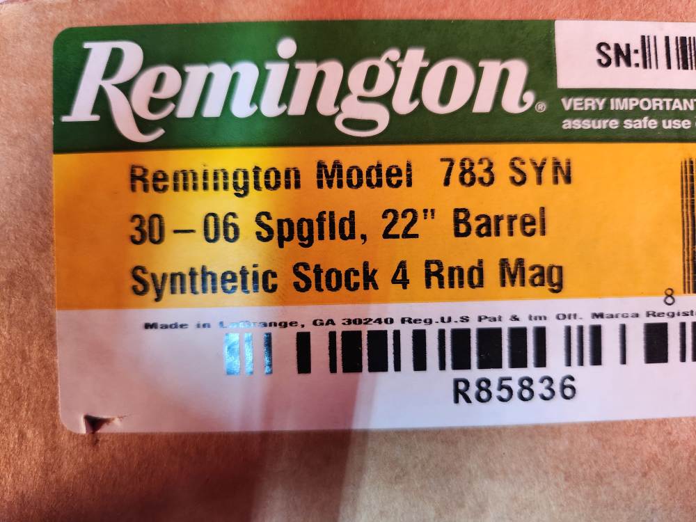 REMINGTON 783 30-06SPR R85836 NEW, OLD STOCK! PENNY AUCTION!-img-15