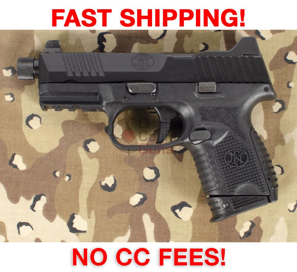 FN 509 Compact Tactical (Black) - 4.3" 9mm 12rd/24rd - Brand New-img-0