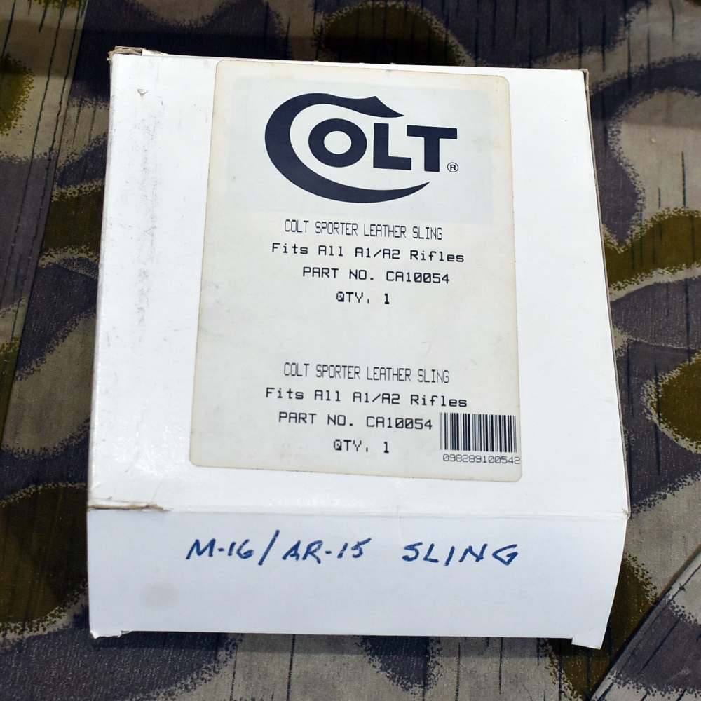 Colt NOS AR15 Black Leather Sling-img-0