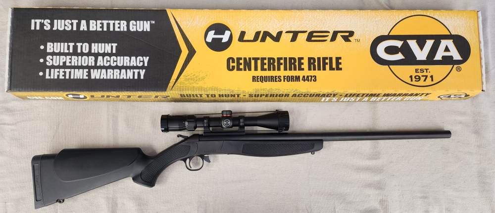 CVA Hunter 25" .450 BM Bushmaster w Box & Simmons 3-9x40 Scope-img-0