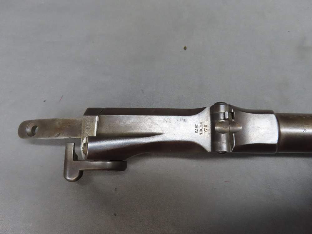 INDIAN WAR ERA US M1873 TRAPDOOR SPRINGFIELD CARBINE BARRELED ACTION-img-4