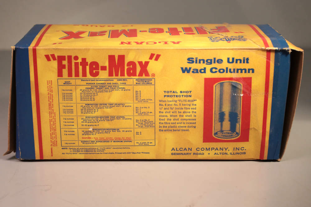 ALCAN Flite-Max Vintage 12 GA Wads Reloading Single Unit Column (500qty)-img-1