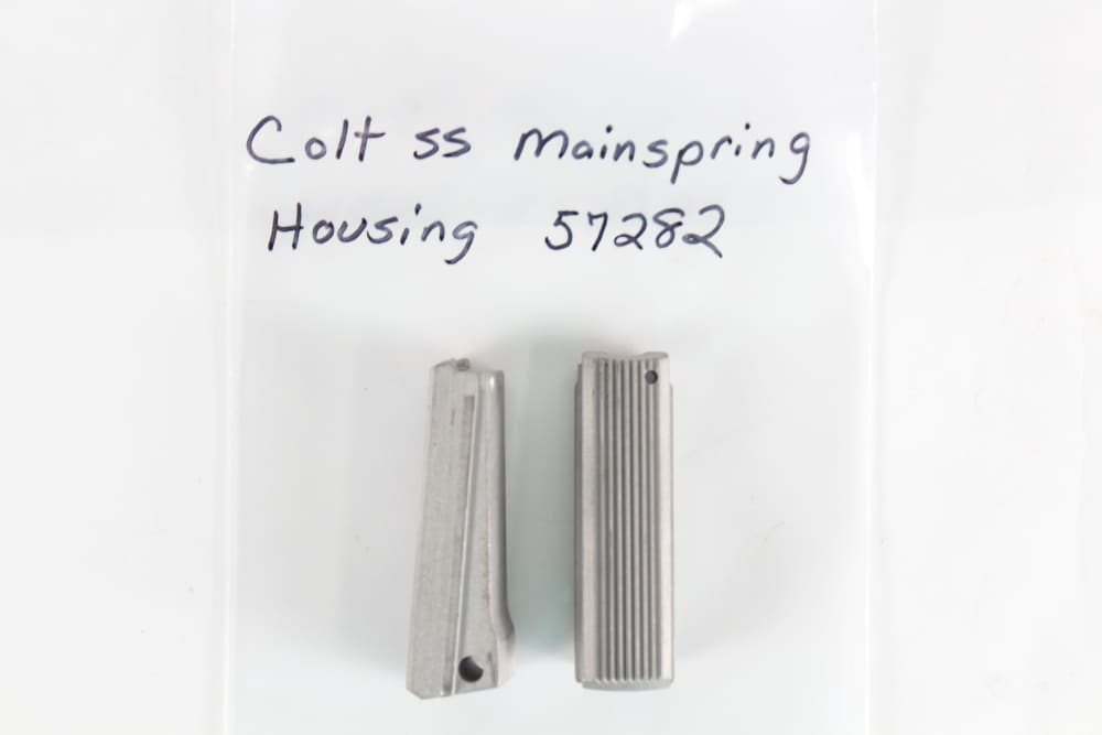 Lot of 2 COLT 1911 FACTORY MAINSPRING HOUSING #57282 STAINLESS STEEL – NOS-img-0
