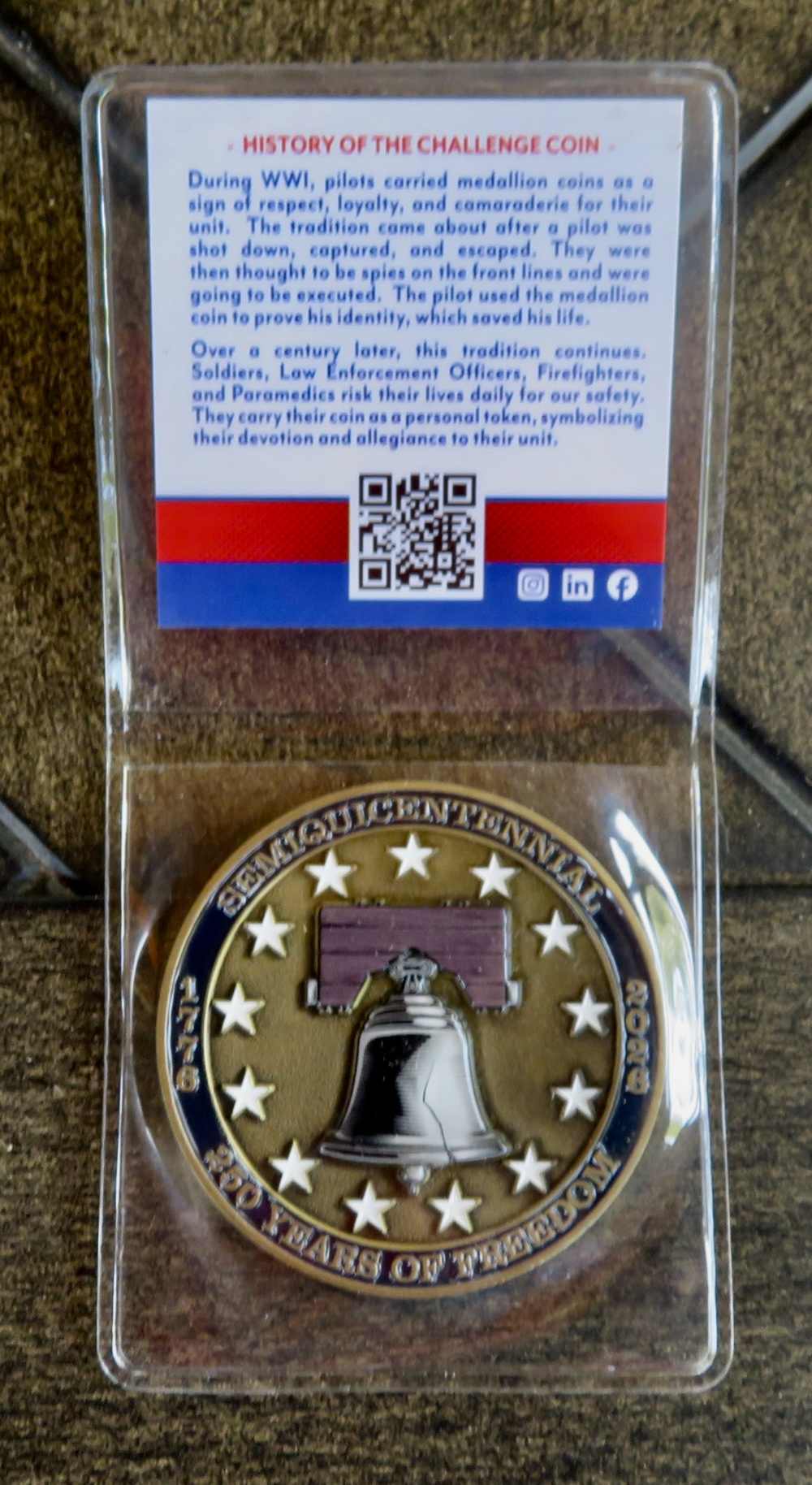 2026 USA 250th Anniversary Challenge Coin 1776-2026 Liberty Bell CODE 4-img-1