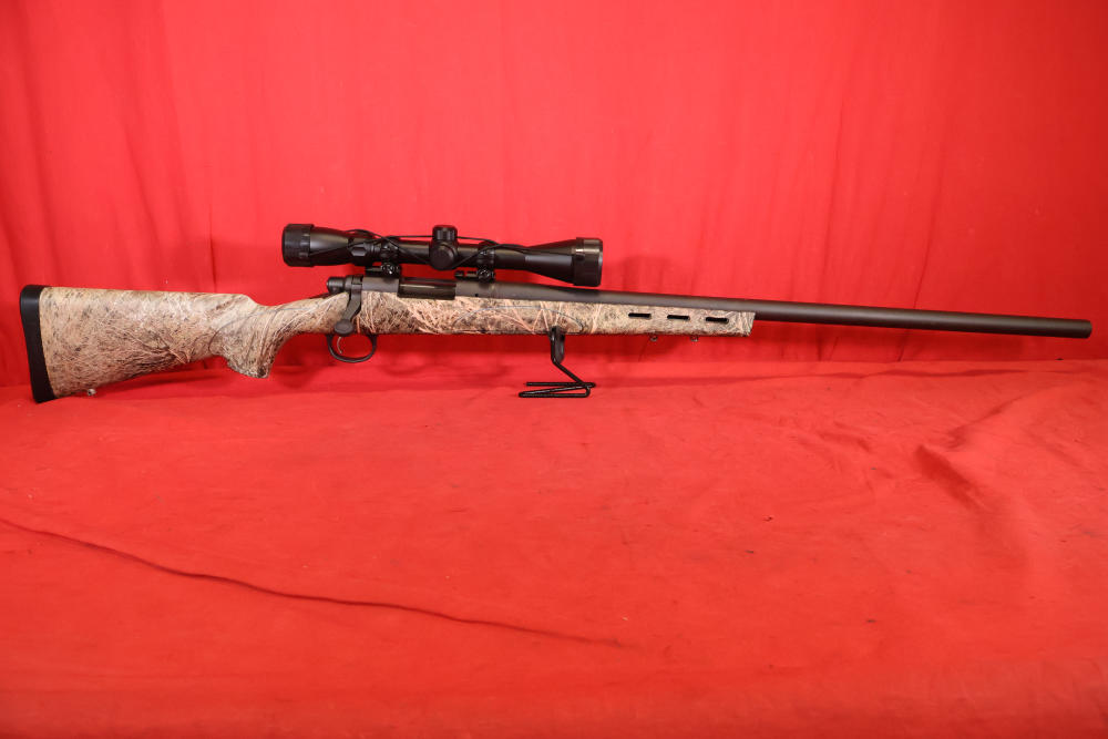 Remington 700 ADL 308 26" Heavy Mossy Oak Brush w/ 4-12x Scope-img-1