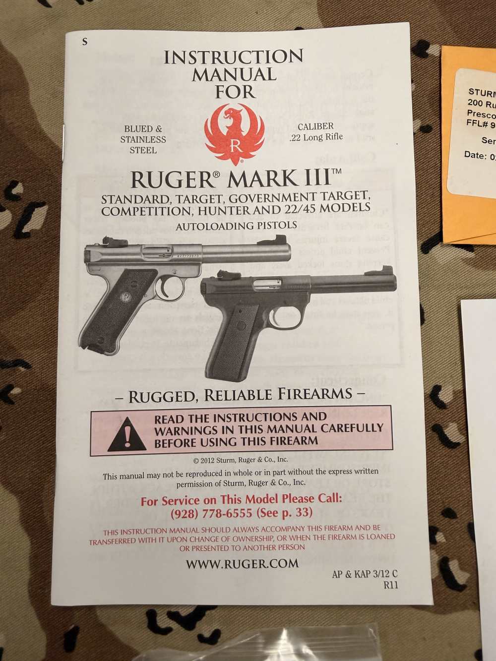 Ruger 22/45 Lite .22 LR Threaded Barrel, Complete Factory Package Box-img-15