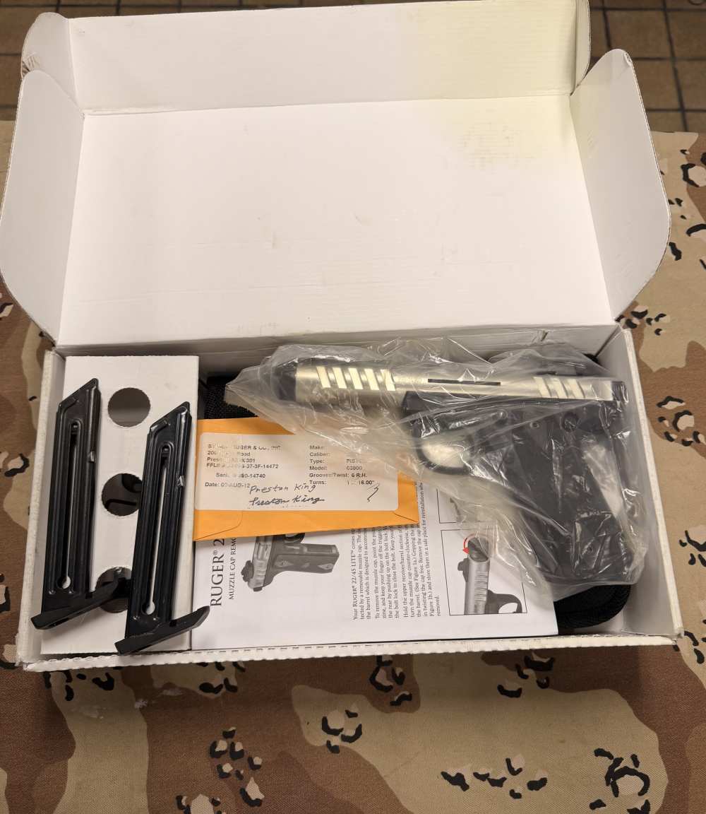 Ruger 22/45 Lite .22 LR Threaded Barrel, Complete Factory Package Box-img-11