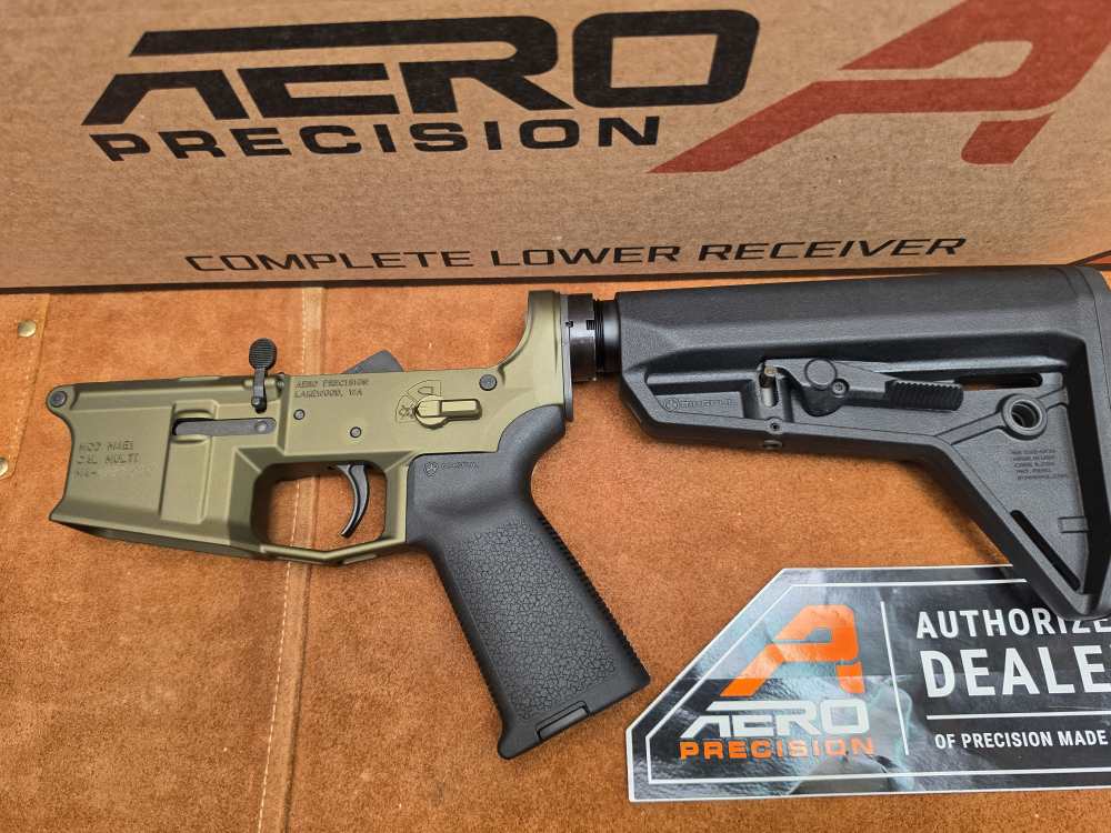 Aero Precision M4E1/AR15 Complete Lower Ambi-Safety OD Green MOE SL Stock-img-5