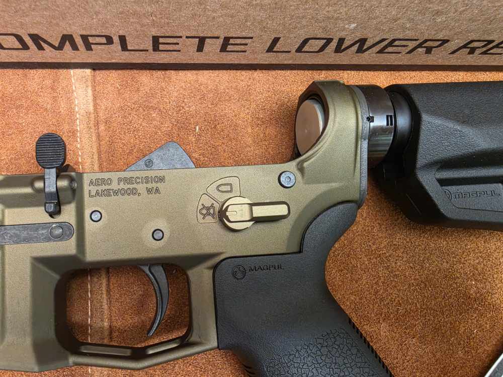 Aero Precision M4E1/AR15 Complete Lower Ambi-Safety OD Green MOE SL Stock-img-6