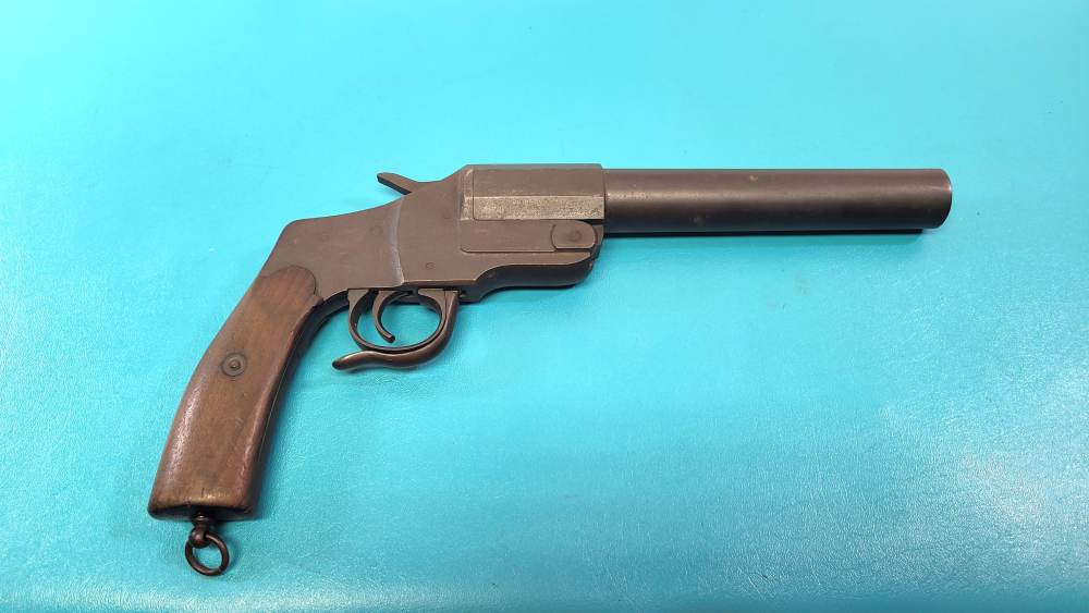 WWI Imperial German Model 1894 Hebel Flare Gun Pistol Match S/N#-img-0