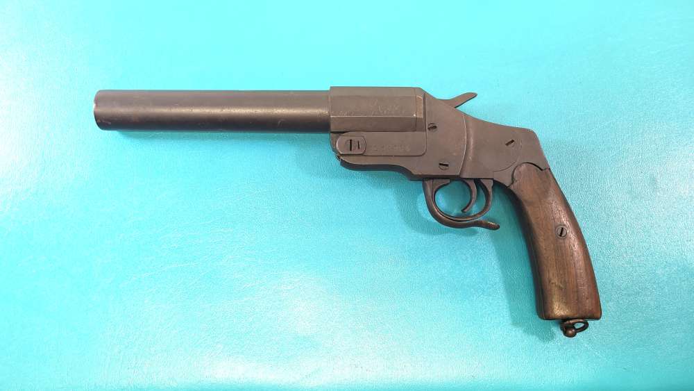 WWI Imperial German Model 1894 Hebel Flare Gun Pistol Match S/N#-img-3