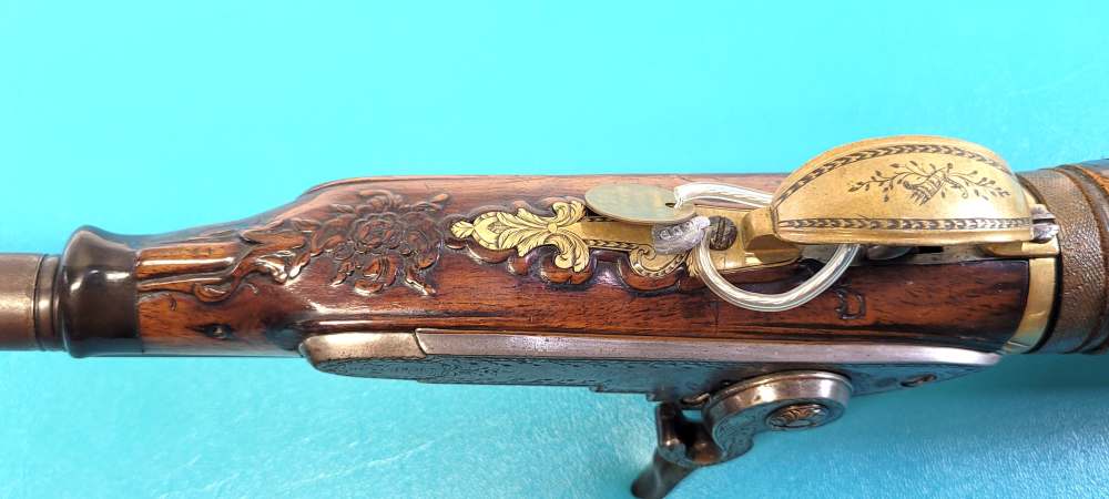 Rare Engraved & Carved Stock Reservoir Air Rifle by Ludwig Zeer of Vienna-img-11