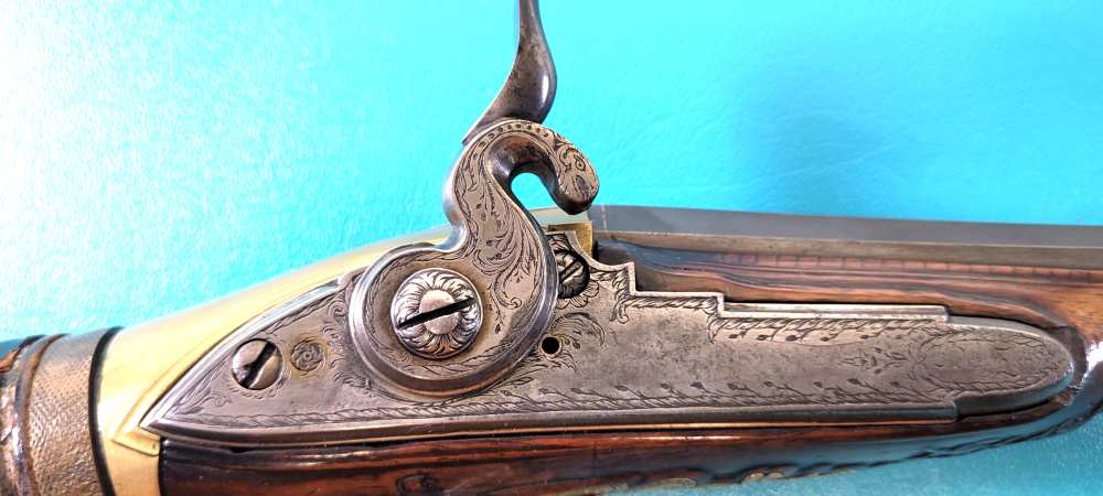 Rare Engraved & Carved Stock Reservoir Air Rifle by Ludwig Zeer of Vienna-img-21