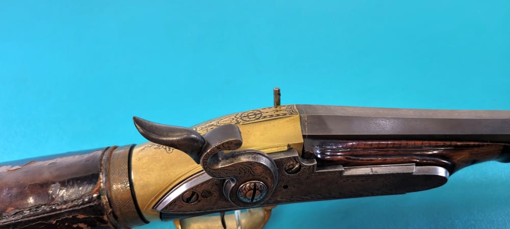 Rare Engraved & Carved Stock Reservoir Air Rifle by Ludwig Zeer of Vienna-img-17