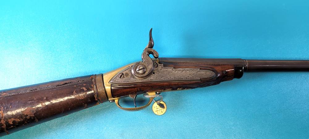 Rare Engraved & Carved Stock Reservoir Air Rifle by Ludwig Zeer of Vienna-img-3