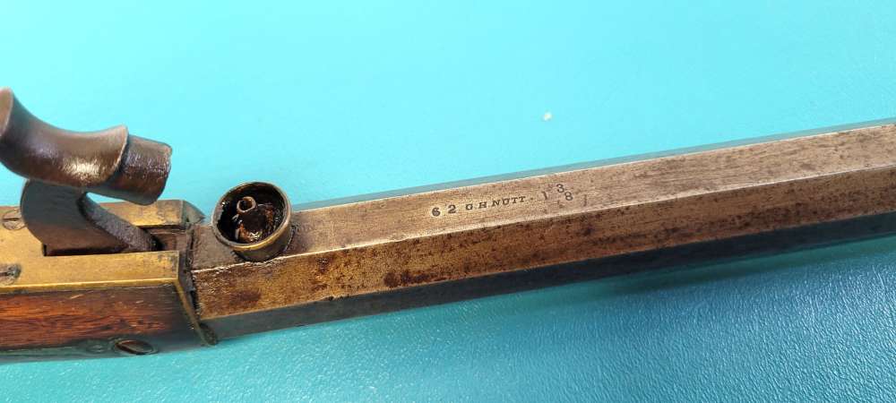 Rare D.H. Hilliard Underhammer Percussion Target Rifle .38 Cal.-img-16