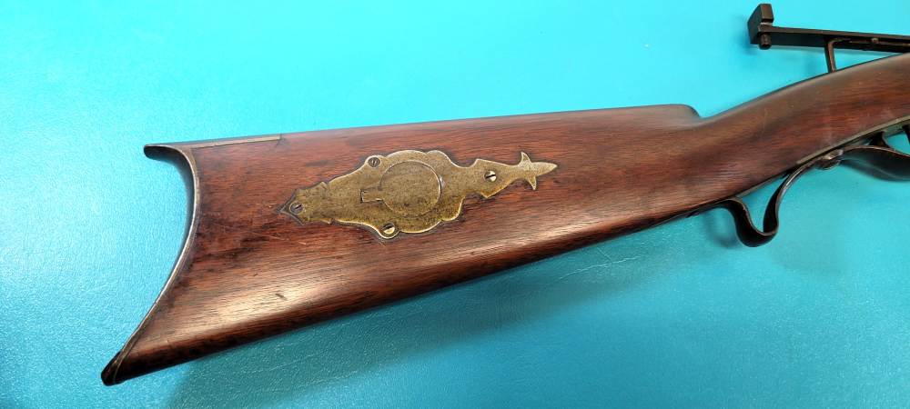 Rare D.H. Hilliard Underhammer Percussion Target Rifle .38 Cal.-img-1