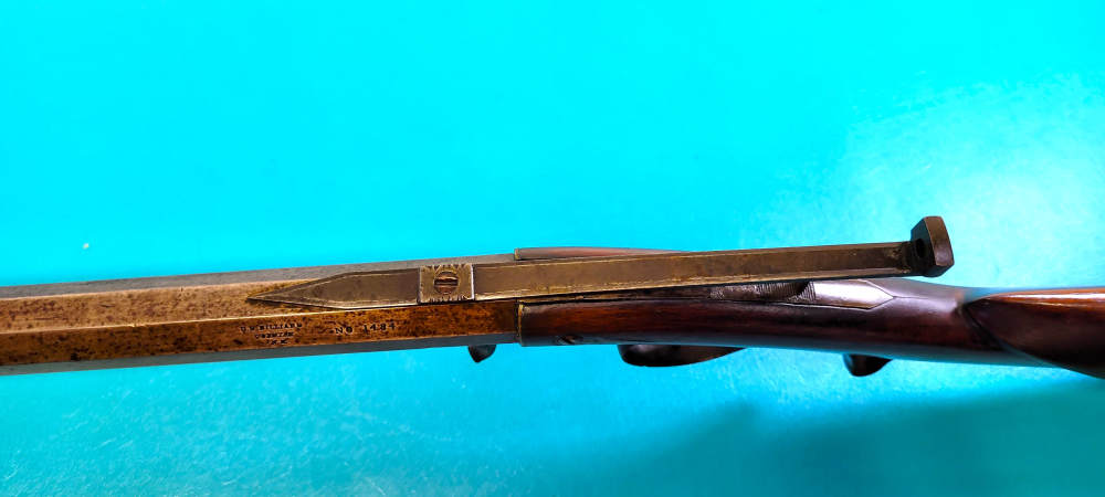 Rare D.H. Hilliard Underhammer Percussion Target Rifle .38 Cal.-img-9