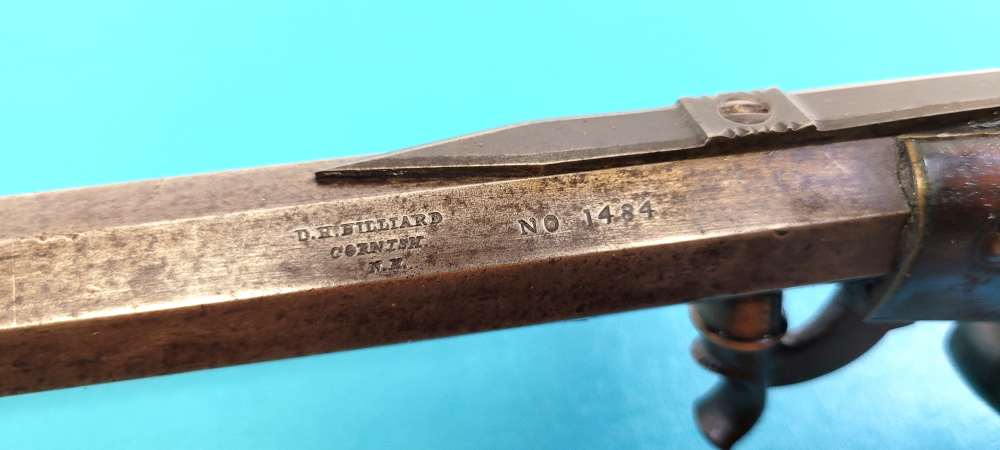 Rare D.H. Hilliard Underhammer Percussion Target Rifle .38 Cal.-img-8