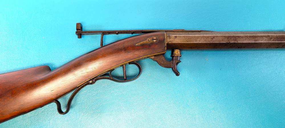 Rare D.H. Hilliard Underhammer Percussion Target Rifle .38 Cal.-img-2