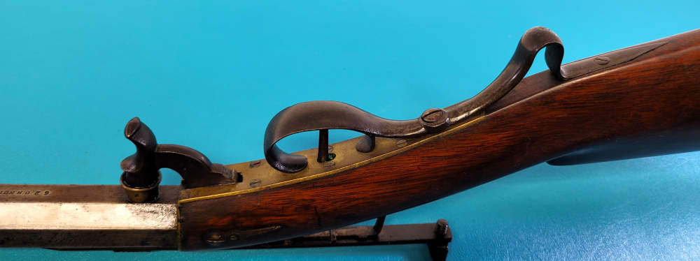 Rare D.H. Hilliard Underhammer Percussion Target Rifle .38 Cal.-img-15