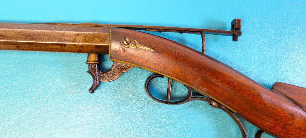 Rare D.H. Hilliard Underhammer Percussion Target Rifle .38 Cal.-img-7