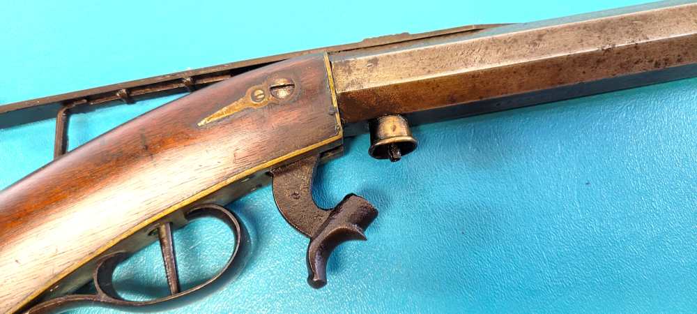 Rare D.H. Hilliard Underhammer Percussion Target Rifle .38 Cal.-img-18