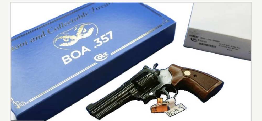 Colt BOA BP4WBB 357 mag 4.25" RARE SNAKE GUN Presentation box SERIAL #0793-img-2