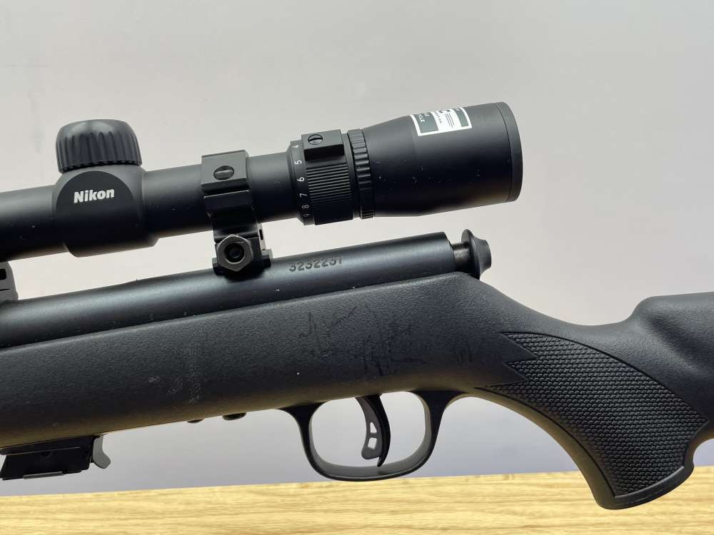 Savage Arms Mark II F .22 LR 21" Black *PRE-INSTALLED NIKON 3-9X40 OPTIC*-img-18
