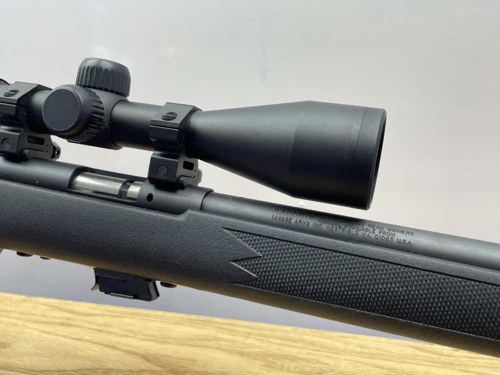 Savage Arms Mark II F .22 LR 21" Black *PRE-INSTALLED NIKON 3-9X40 OPTIC*-img-10