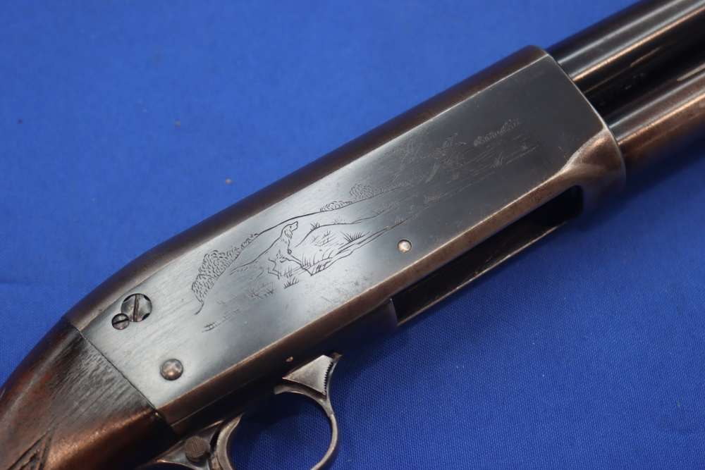 Ithaca Model 37 Featherlight 20GA 28" Engraved 1949 Pump Shotgun Vintage 20-img-6
