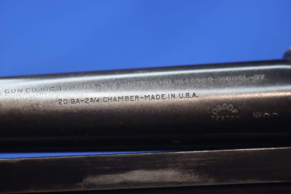 Ithaca Model 37 Featherlight 20GA 28" Engraved 1949 Pump Shotgun Vintage 20-img-58