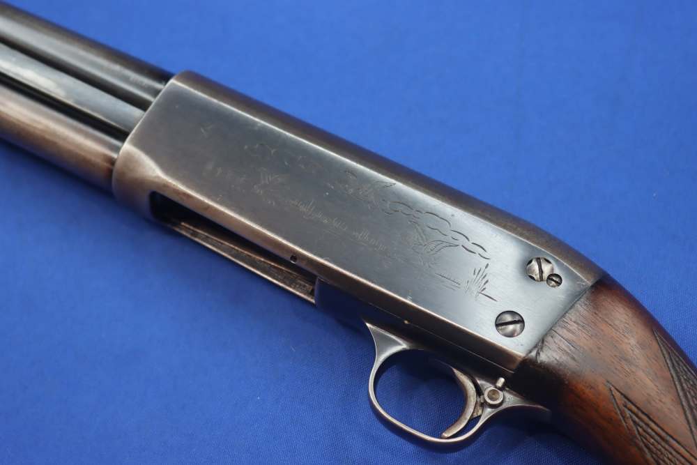 Ithaca Model 37 Featherlight 20GA 28" Engraved 1949 Pump Shotgun Vintage 20-img-23