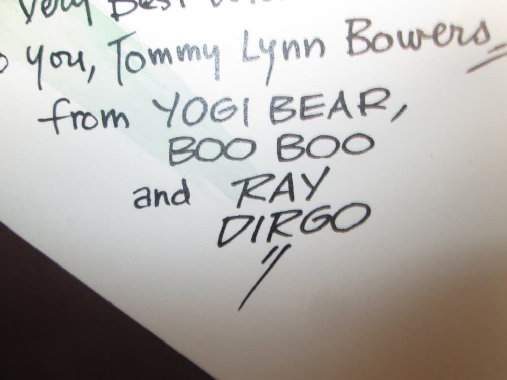 Original 8.5 X 6.5" Cartoon of Yogi Bear, Autographed by RAY DIRGO-img-4