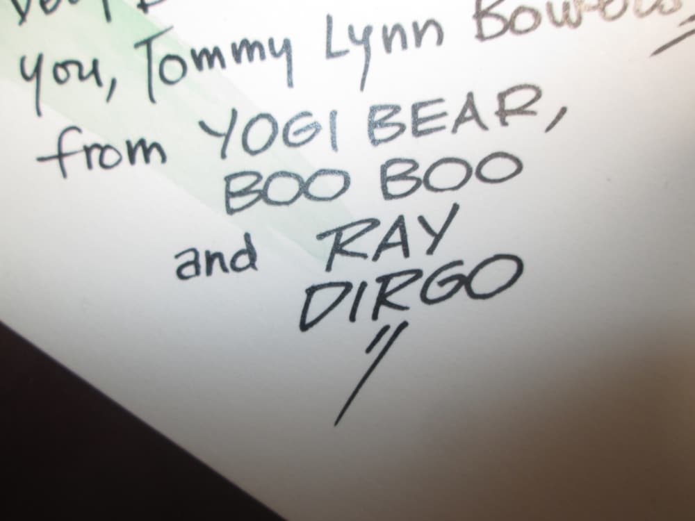 Original 8.5 X 6.5" Cartoon of Yogi Bear, Autographed by RAY DIRGO-img-3