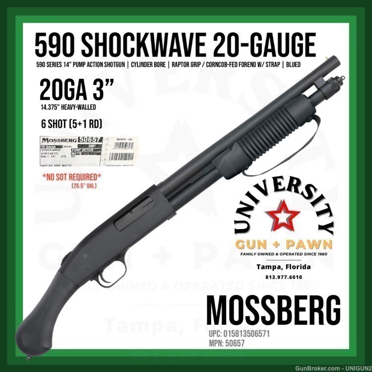 MOSSBERG 590 Shockwave 20GA 015813506571 50657-img-0