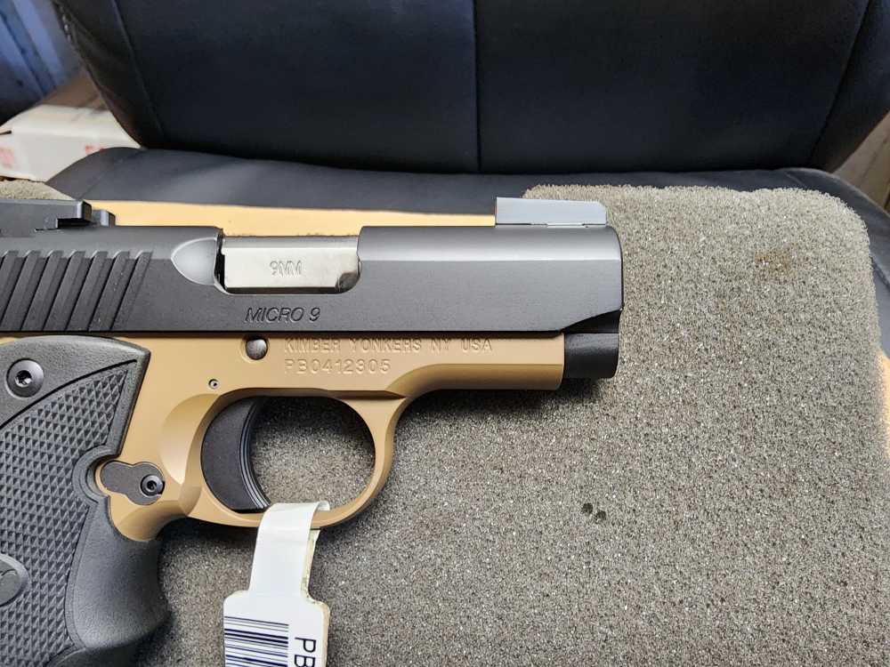 PICS! NEW KIMBER MICRO 9 DESERT 9MM 3.1" SAO 7+1 MICRO9 NIB NIGHT SIGHTS NS-img-6