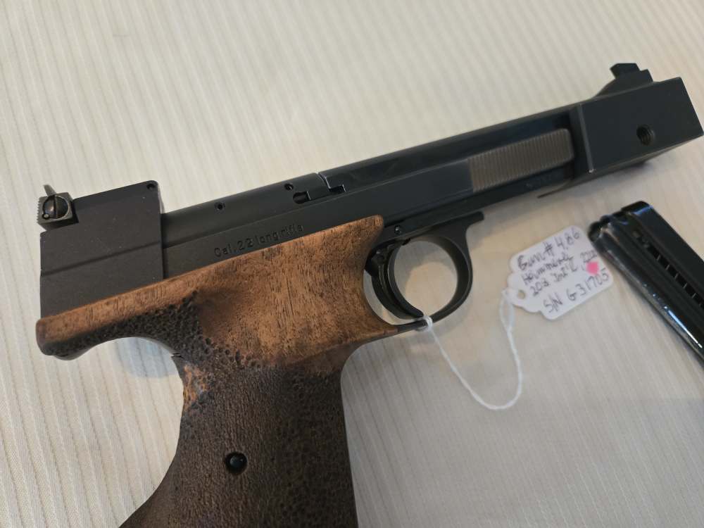 Swiss-made HAEMMERLI 208 Target Pistol, 22LR, adj sights, grips & heel TOP-img-20