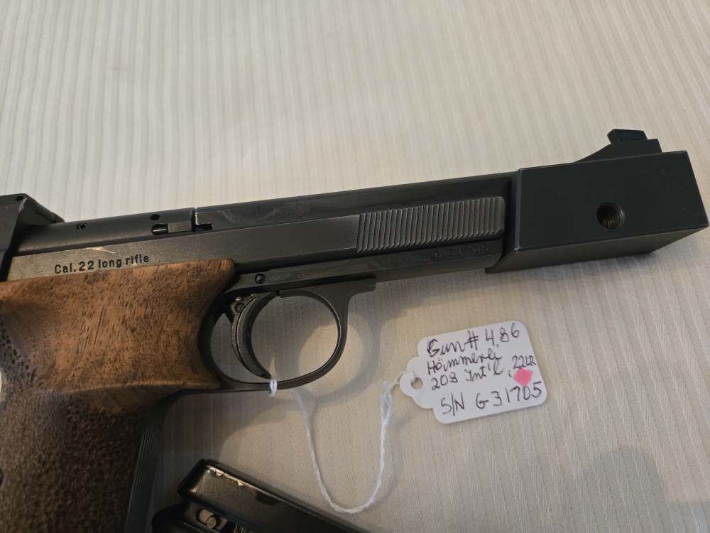 Swiss-made HAEMMERLI 208 Target Pistol, 22LR, adj sights, grips & heel TOP-img-16