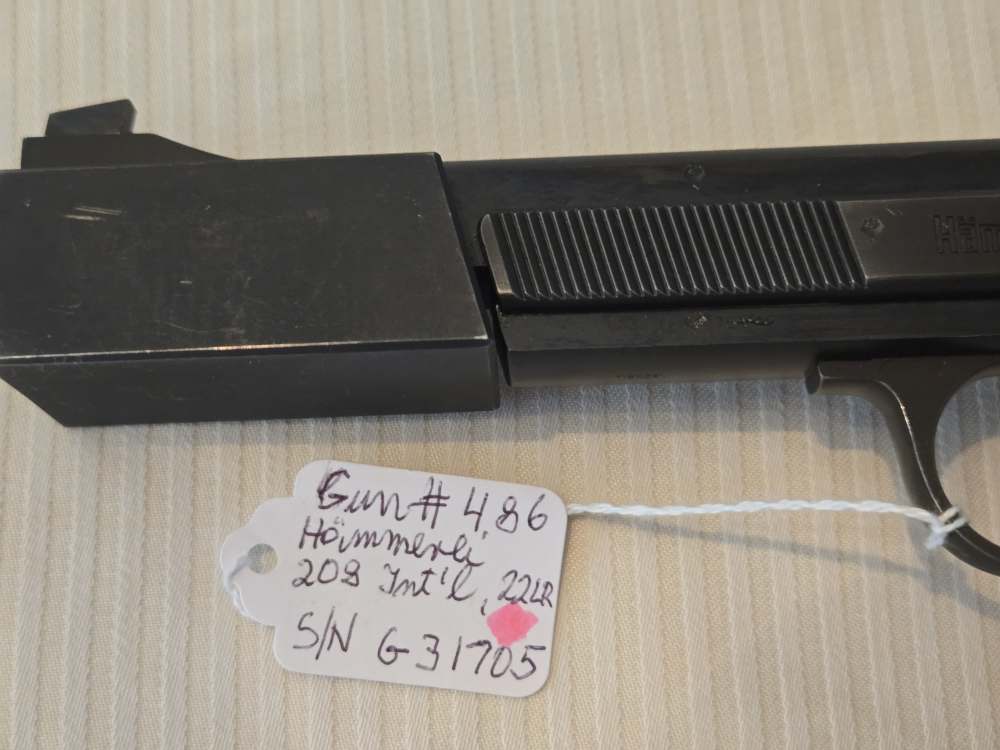 Swiss-made HAEMMERLI 208 Target Pistol, 22LR, adj sights, grips & heel TOP-img-11