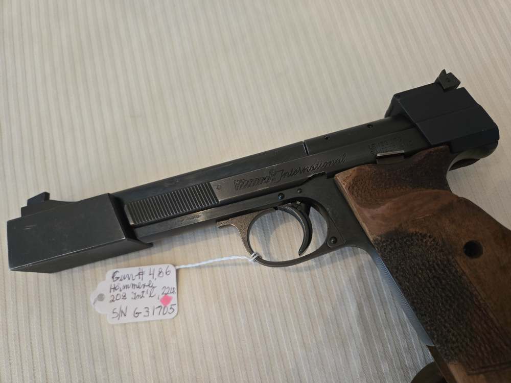 Swiss-made HAEMMERLI 208 Target Pistol, 22LR, adj sights, grips & heel TOP-img-13