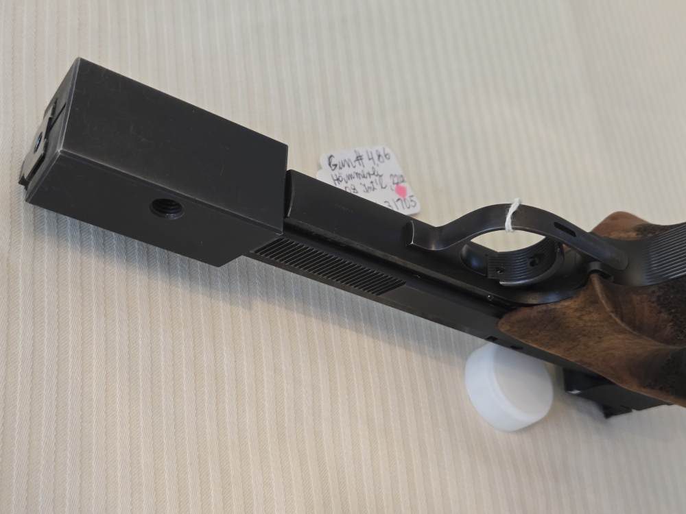 Swiss-made HAEMMERLI 208 Target Pistol, 22LR, adj sights, grips & heel TOP-img-9