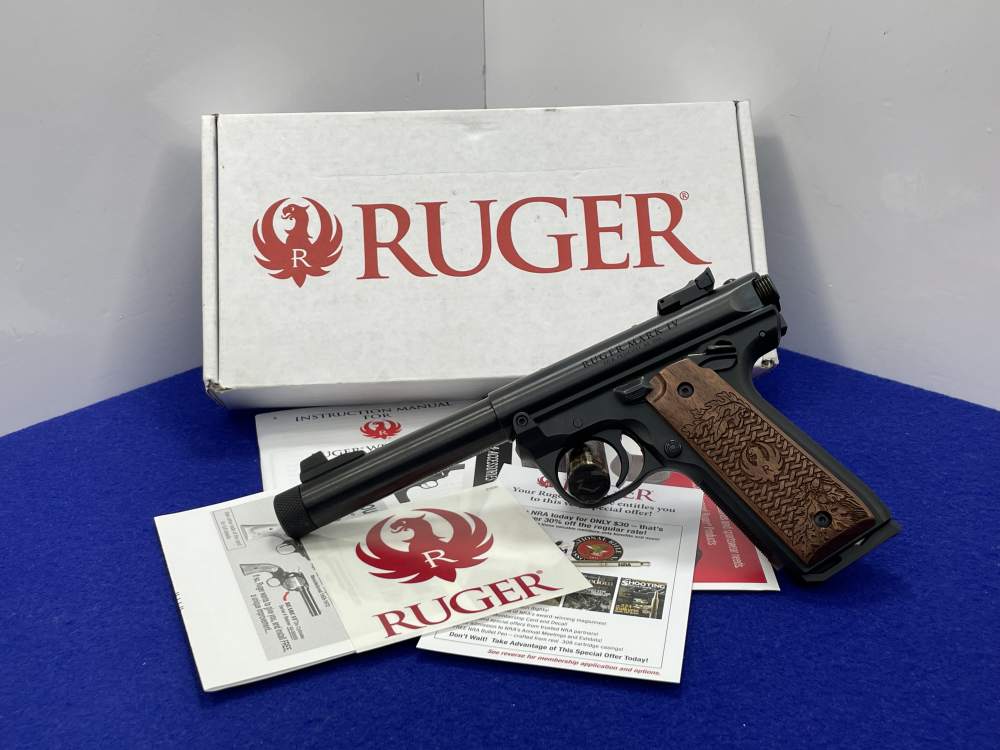 Ruger Mark IV 22/45 .22LR 5.5" Black *EXCELLENT RIMFIRE TARGET PISTOL*-img-3