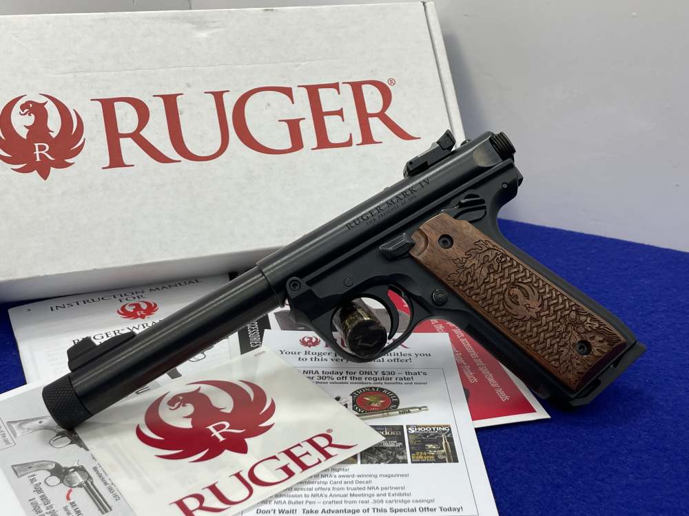 Ruger Mark IV 22/45 .22LR 5.5" Black *EXCELLENT RIMFIRE TARGET PISTOL*-img-0