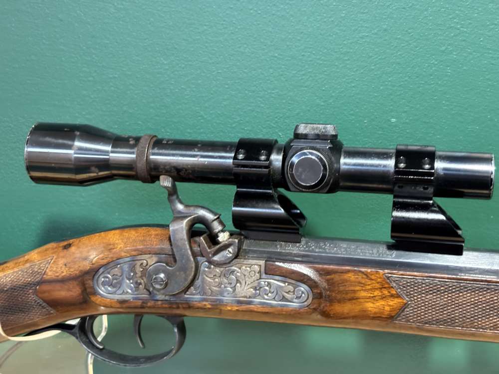 Investarms .50 Cal Muzzleloader Double Set Trigger Hawken Style mfg Italy-img-1