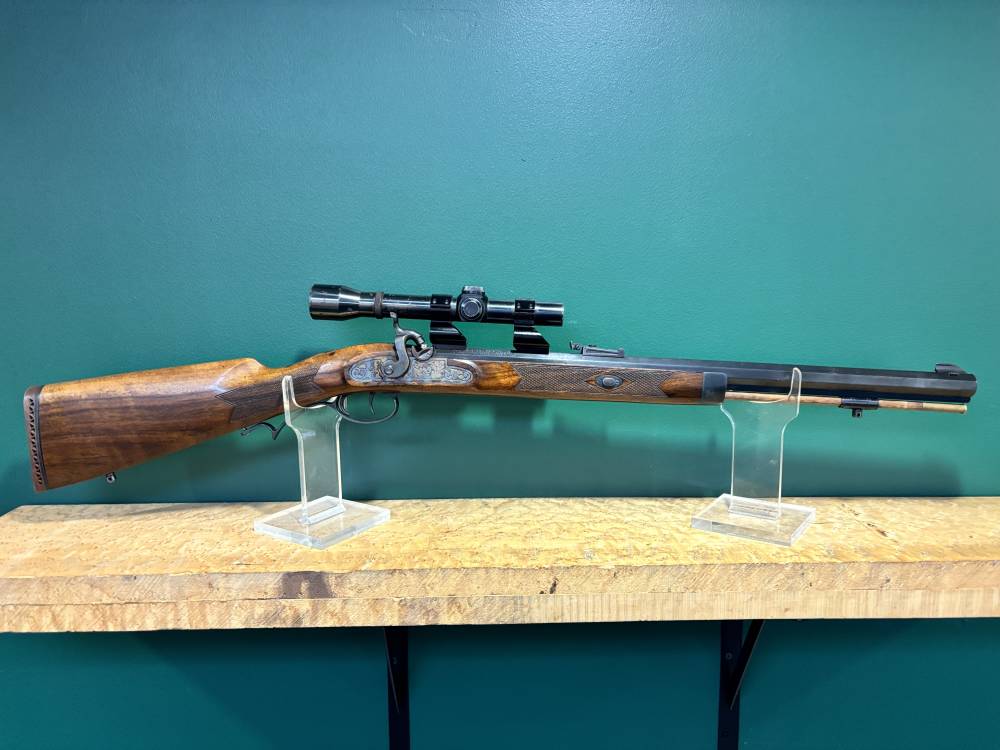 Investarms .50 Cal Muzzleloader Double Set Trigger Hawken Style mfg Italy-img-0