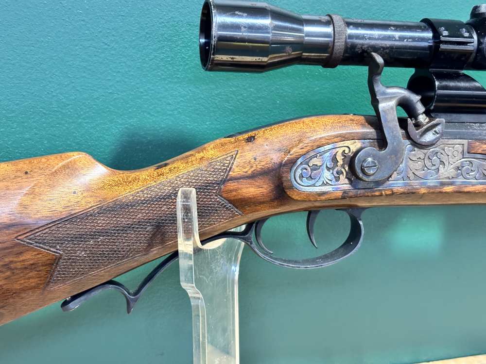 Investarms .50 Cal Muzzleloader Double Set Trigger Hawken Style mfg Italy-img-2