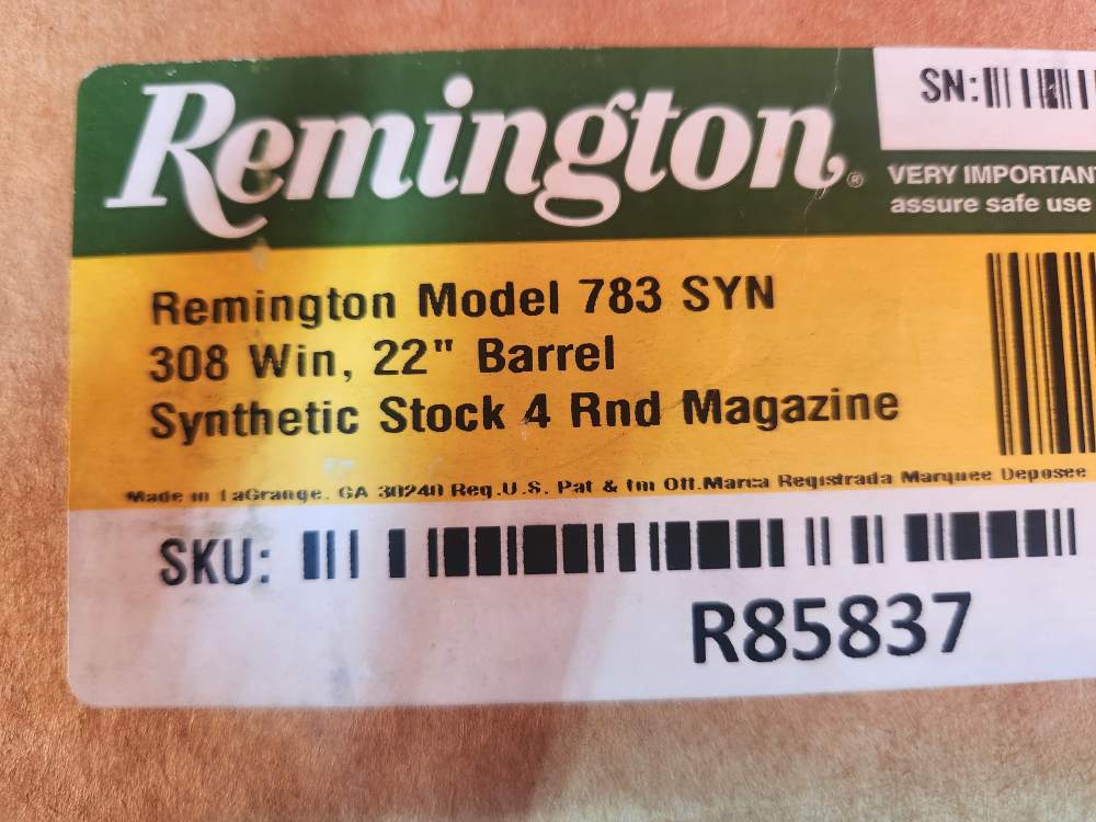 REMINGTON 783 308WIN R85837 NEW, OLD STOCK! PENNY AUCTION!-img-15